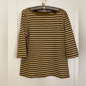 Merona Sequin Stripe Boatneck Top